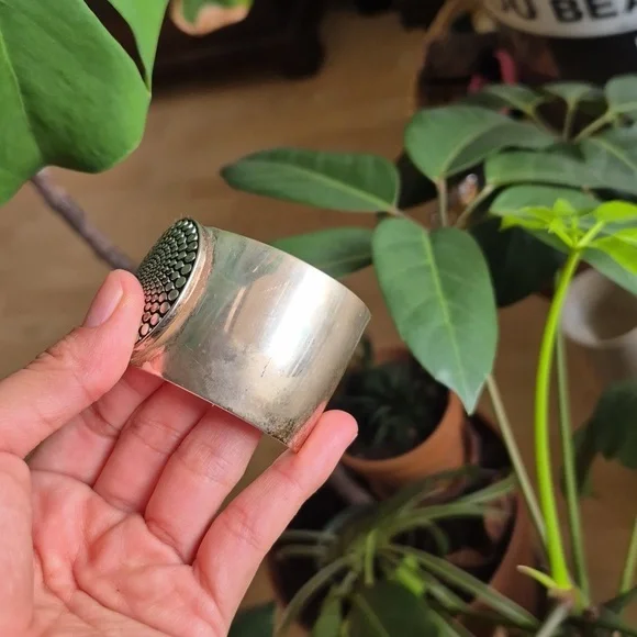 Orville Tsinnie Navajo Style Cuff Bracelate Adjustable - Picture 7 of 15